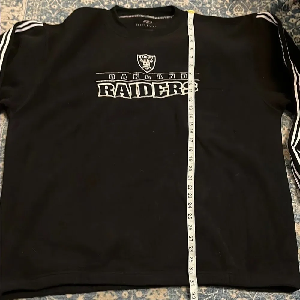 Oakland Raiders Football Black Graphic Casual Pullover Sweatshirt